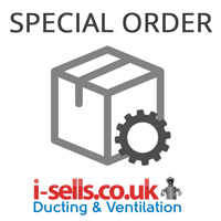 Domus Radial Semi-Rigid Duct 75mm 90 Duct Bend Spare Part Blue