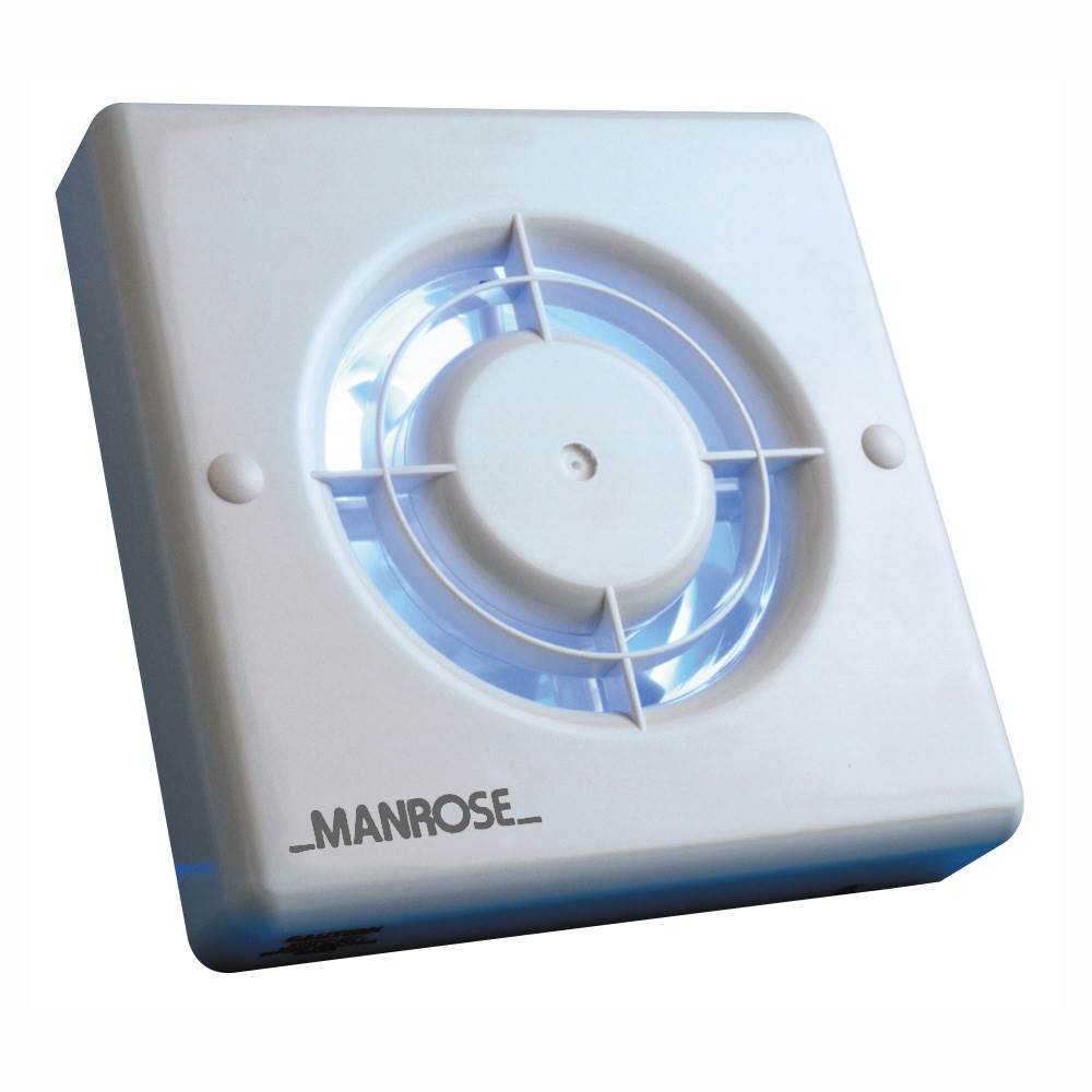 Manrose XF100P Wall/Ceiling Fan - Pullcord - 100mm