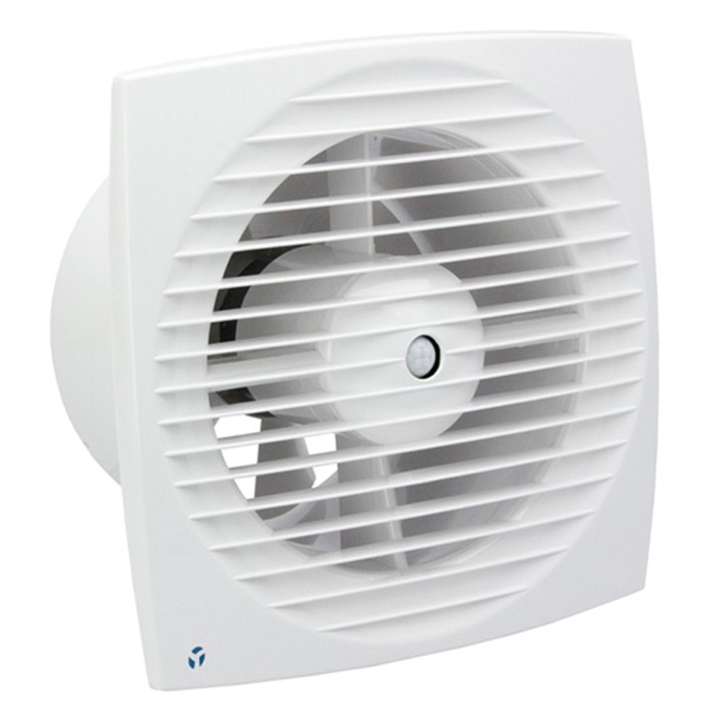 Airflow Aura-Eco 100HT - 100mm Slimline Adjustable Timer - Humidity Fan For use in toilets en-suites and bathrooms (9041349)