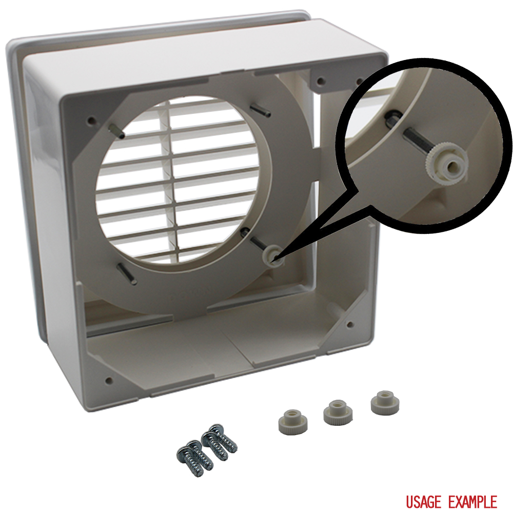 Kair Smart Extract Fan Window Kit (115mm window hole)