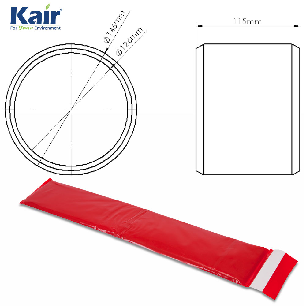 Kair System 125 FireWrap for 125mm Round Ducting
