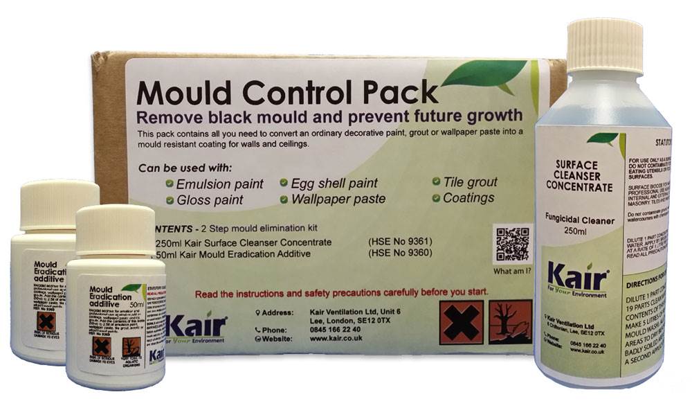 Kair Mould Control Pack - Anti Fungi Paint Additive & Cleaner