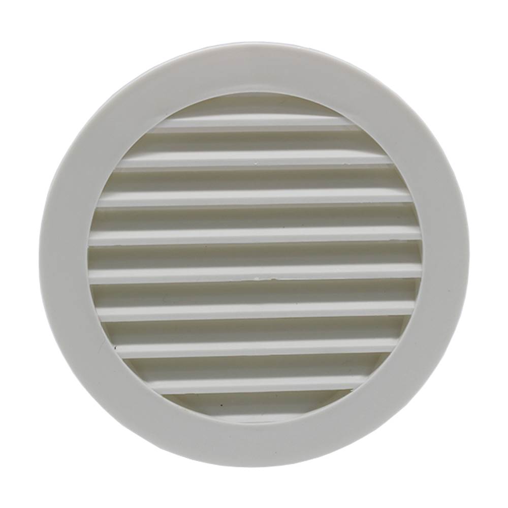 Manrose 41020 100mm Round Louvred Grille - White