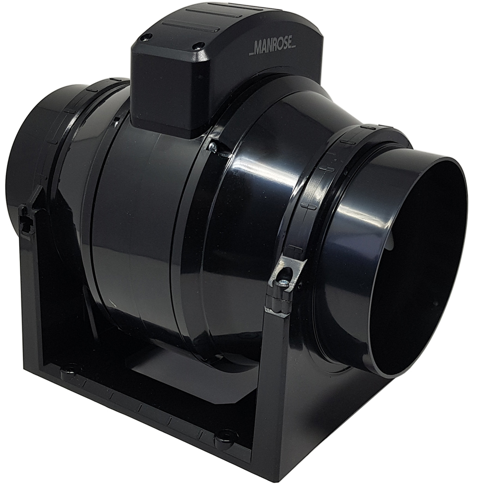 Manrose MF125T Inline Duct Fan With Timer - 125mm - Three Speed - High Performance