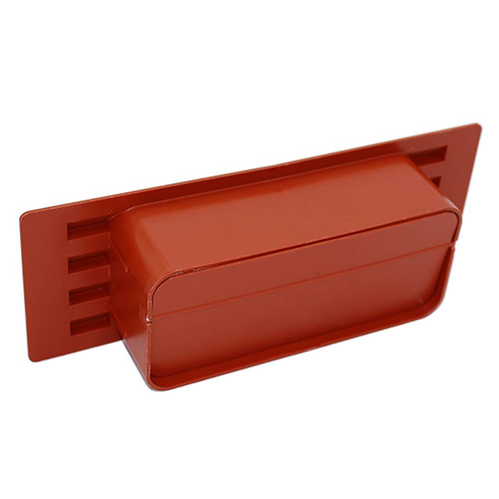 Rectangular Ducting 150mm X 70mm - Airbrick With Damper Flap - Terracotta