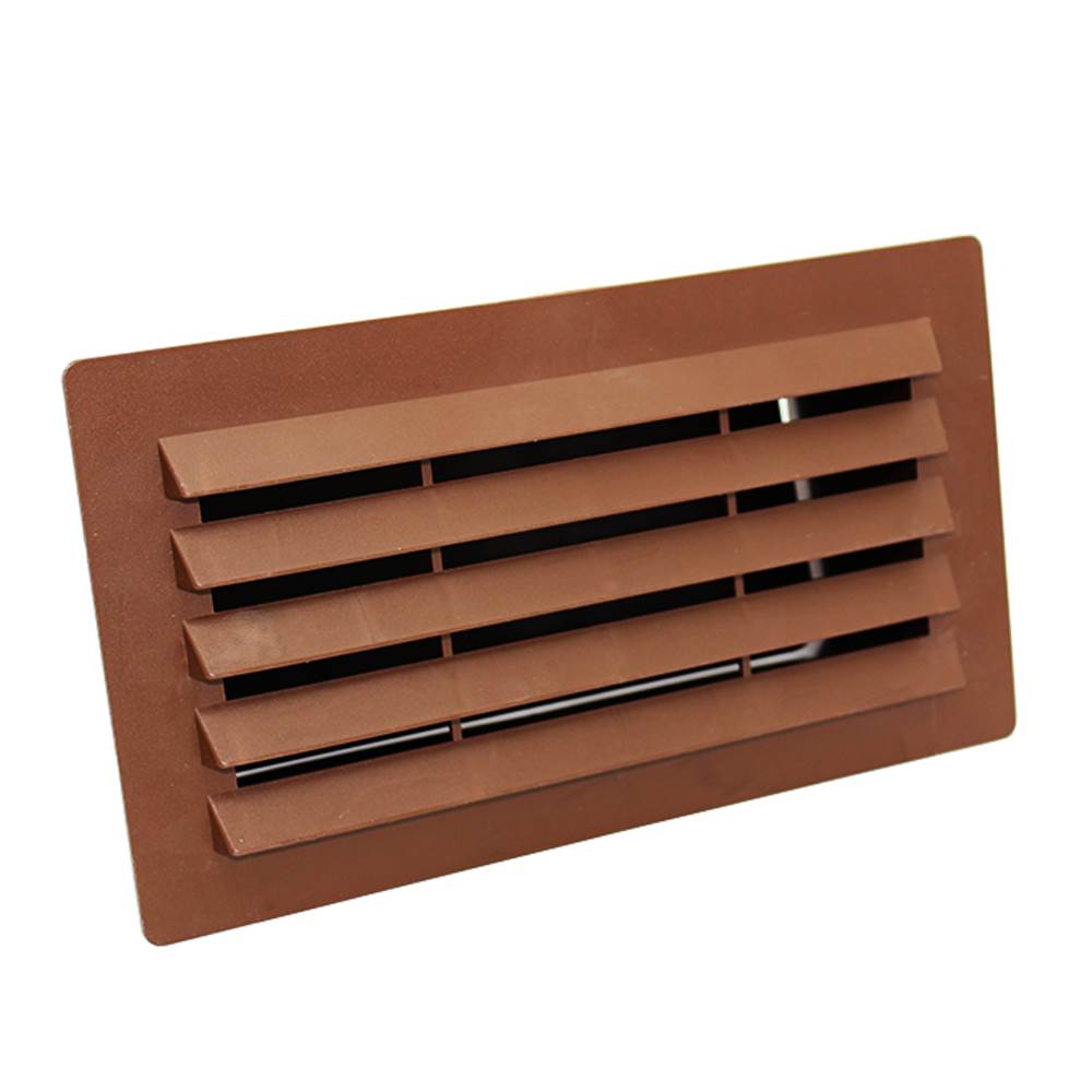 204 X 60mm Airbrick With Surround Brown 