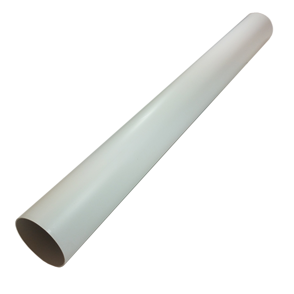Pack of 12 x Kair Plastic Ducting Pipes 100mm - 4 inch / 2 Metre Long Length - Rigid Straight Duct Channel