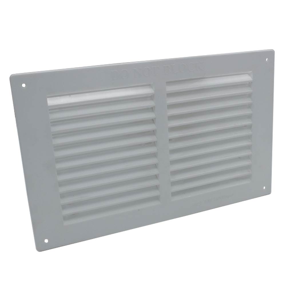 Louvre Vent Flush Fitting 9X6 White Plastic by Rytons