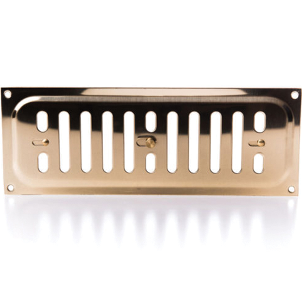 Rytons 9X3 Solid Brass Hit & Miss Ventilation Grille