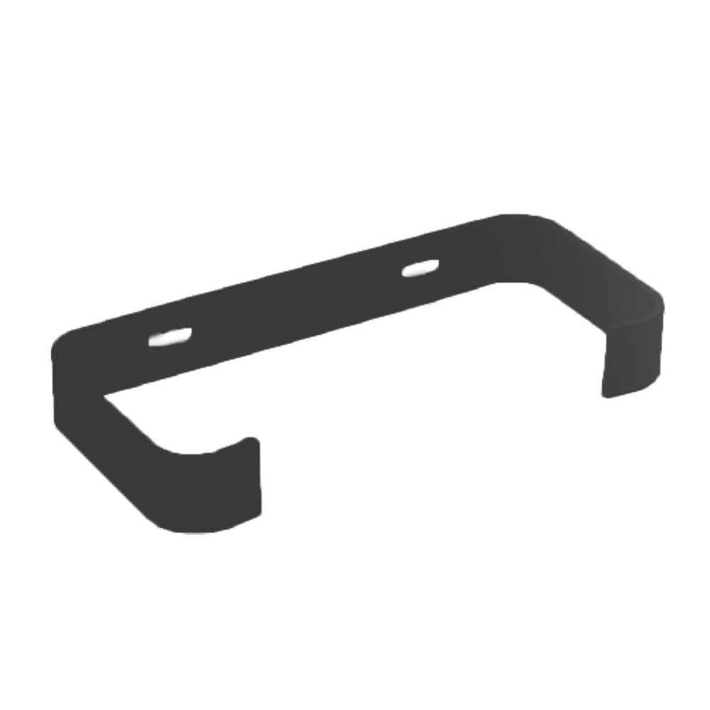 Kair Rectangular Ducting Retaining Clip 150mm x 70mm Support Bracket - Black