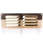 Louvre Vent 9X3 Polished Brass Grille by Rytons