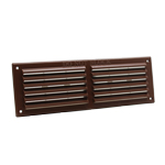 Rytons 9X3 Louvre Ventilation Grille With Flyscreen - Brown