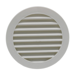 Manrose 41020 100mm Round Louvred Grille - White