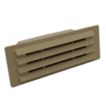 Rectangular Ducting 150mm X 70mm - Airbrick With Damper Flap - Beige