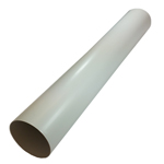 Pack of 5 x Kair 150mm - 6 inch / 2 Metre Plastic Ducting Pipe Long Lengths - Rigid Straight Duct Channel