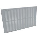 Hit And Miss Vent Cover 9X6 White Plastic by Rytons