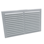 Louvre vent cover With Fly screen 9x6 White by Rytons