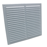Rytons 9X9 Louvre Ventilation Grille With Flyscreen - White