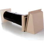 Rytons 125mm Cowled Aircore Controllable - Push-Pull Louvre Passive Vent Set - Buff-Sand