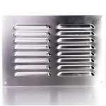 Louvre Vent Grille 9X6 Brushed Aluminium by Rytons