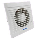 Vent Axia Lo-Carbon Silhouette 100H SELV - 100mm Humidistat Extract Fan - White (441513)