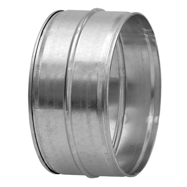 Galvanised Male-Male Duct Coupling Connector - 180mm