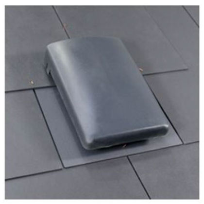 Slate Vent Pitched Roof Ventilator Grey Multi Spigot Connection 100-125-150mm