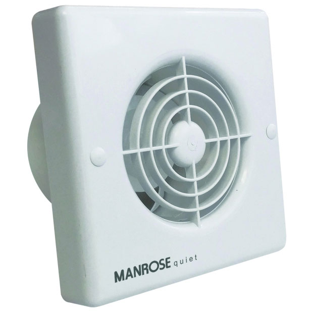 Manrose QF100H Humidity And Timer Quiet Extractor Fan For Bathrooms and Toilets