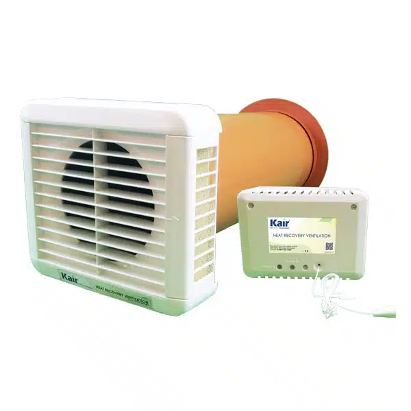 NEW STOCK EXPECTED W/C 28/05/2024 - Kair Heat Recovery Extractor Fan - 12VAC SELV - Humidistat