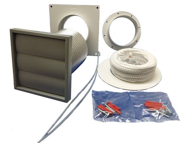 Manrose Tumble Dryer Venting Kit With Grey Gravity Grille