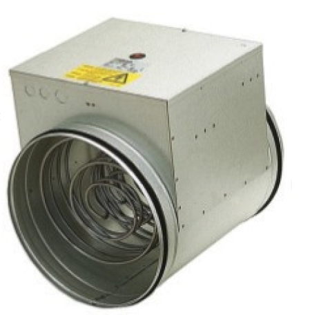 400mm Inline Duct Heater 9000 Watt 400V 3 Phase