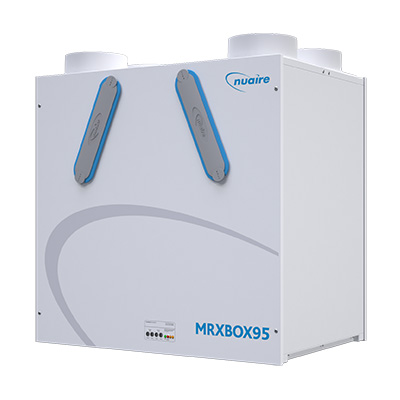 Nuaire Mrxboxab-ECO2 - Wall Mounted Multi Room Heat Recovery Unit With Auto Bypass