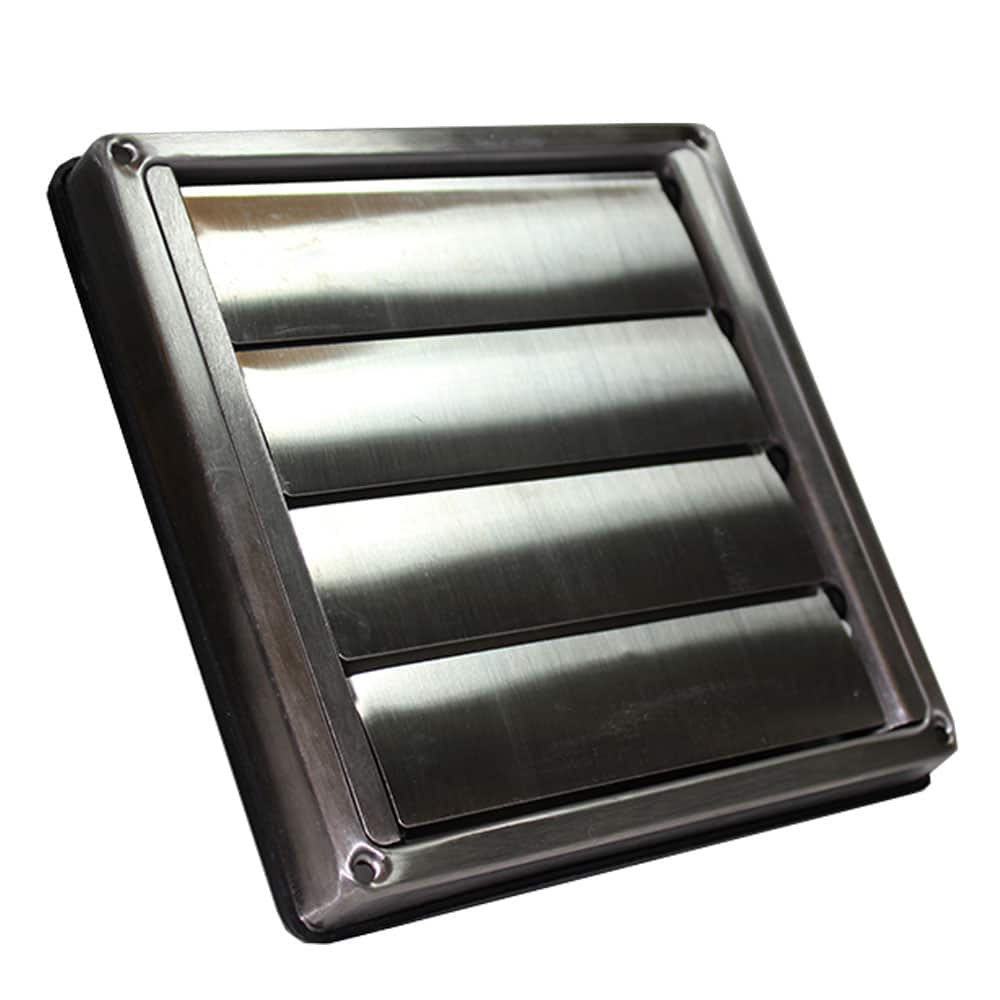 Kair 150mm Wall Outlet - Gravity Grille Stainless Steel Ducting Vent