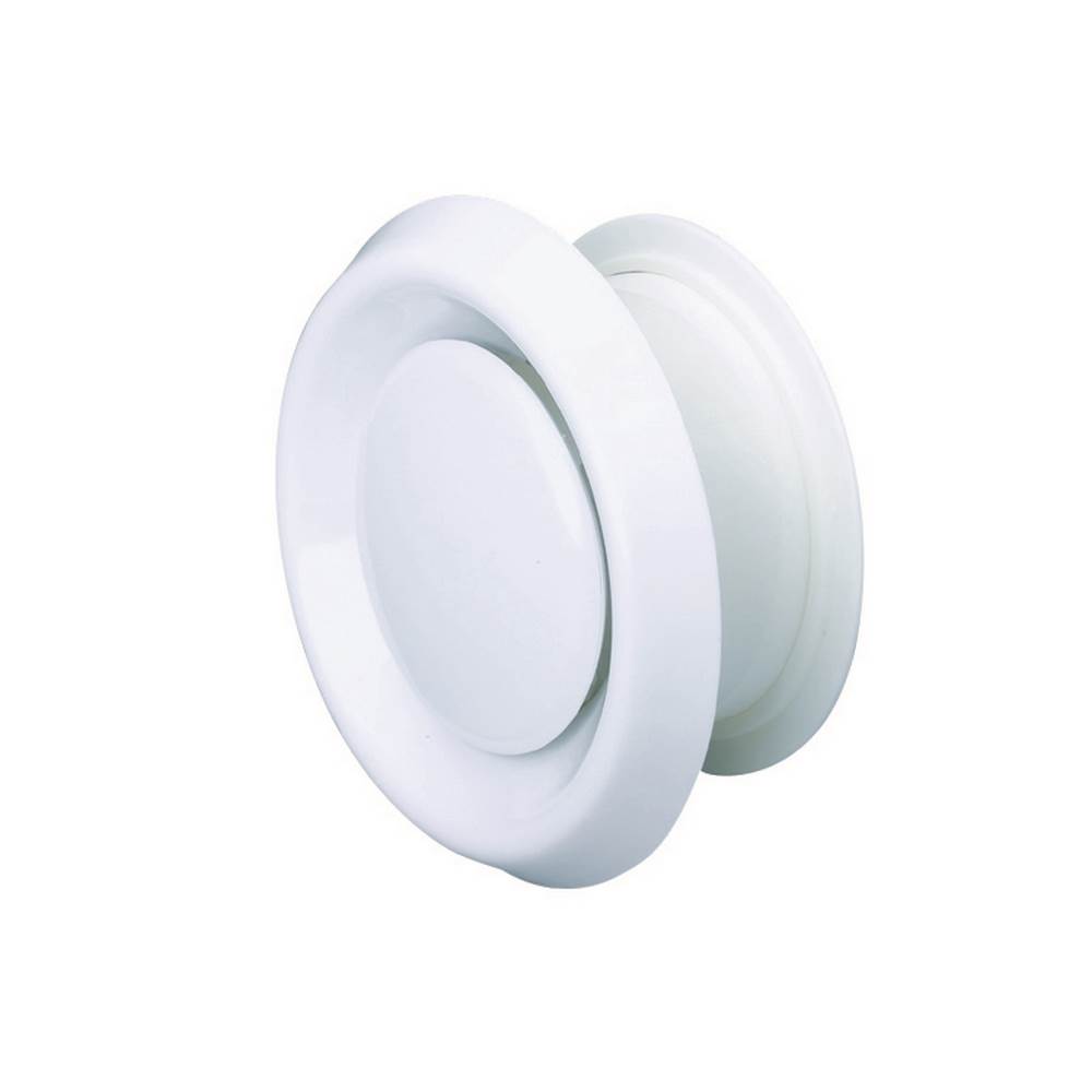 Domus Easipipe 125mm Extract Or Supply Ceiling Valve White