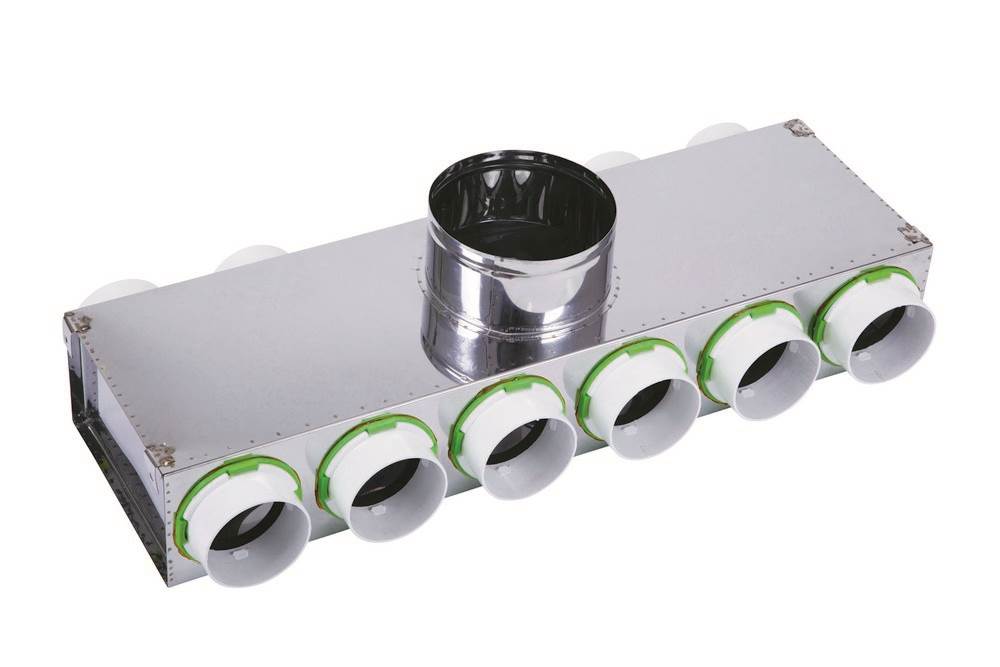 Kair 10 Port Acoustic Manifold Box With 150mm Main Branch And 10X75mm Radial Connections