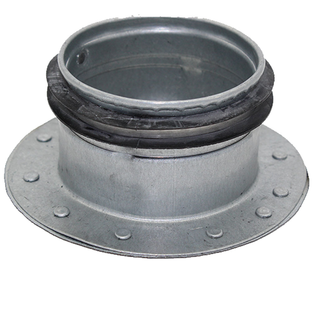 Galvanised Safe End Cap - Fits Into Duct - 63mm