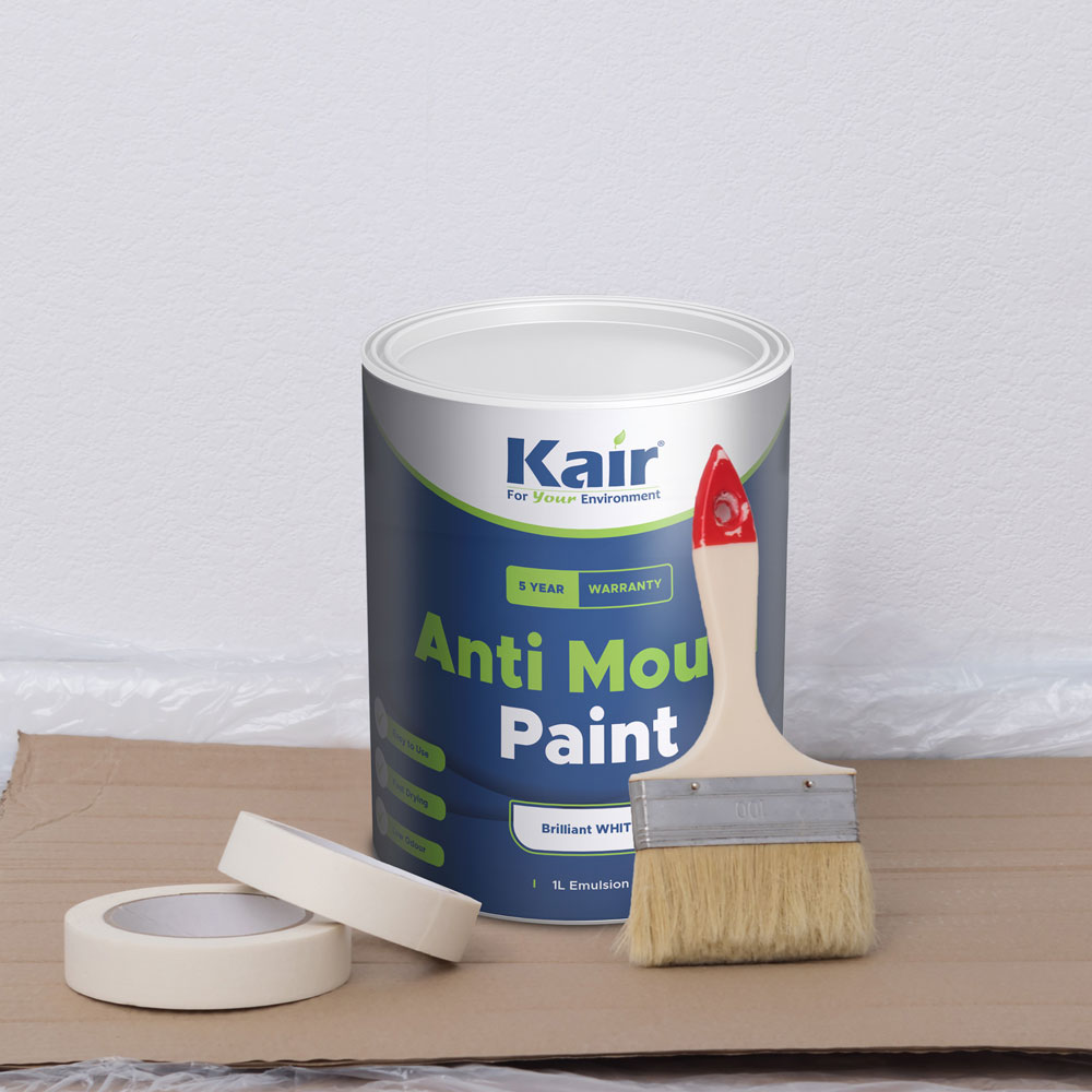 Kair Anti Mould Paint 1 Litre White Matt Finish