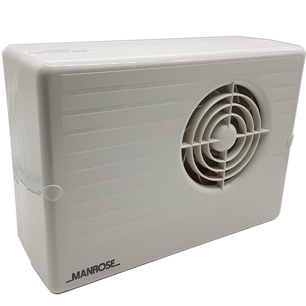 Manrose CF200P Centrifugal Bathroom Fan - Pullcord - 100mm