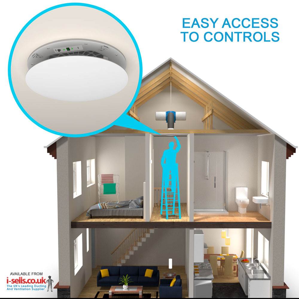 Nuaire Drimaster Eco Link Hall Control Positive Input Ventilation Unit