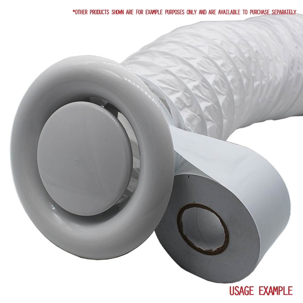 Kair Duct Tape 50mm x 33 Metres Length White PVC