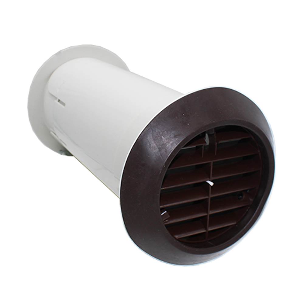 Manrose Quick Fit Extractor Fan Wall Installation Kit - Brown - Telescopic - Fits All 100mm Fans