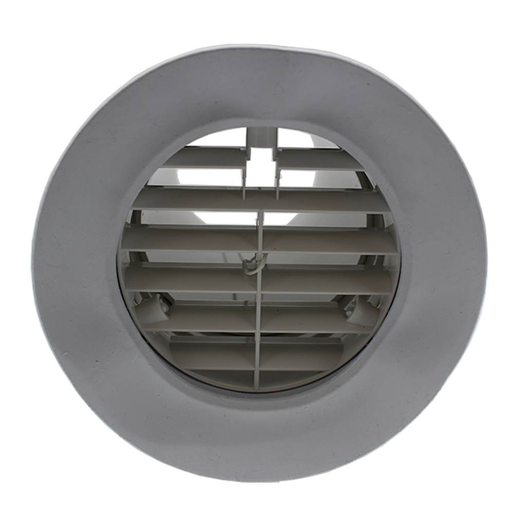Manrose Quick Fit Deluxe Wall Kit With Shutter - White - Fits All 100mm Extractor Fans
