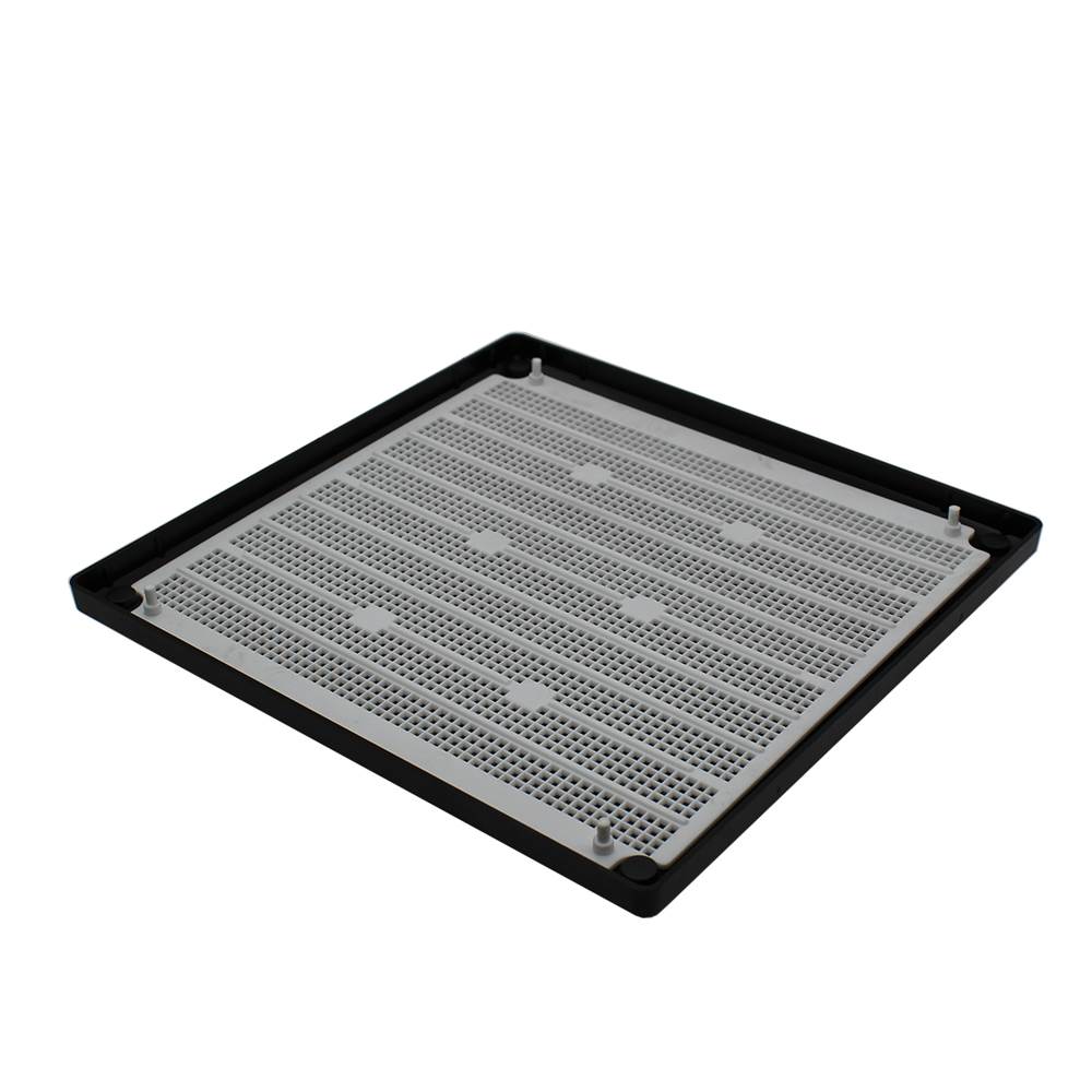 Rytons 6X6 Louvre Ventilation Grille With Flyscreen - Black