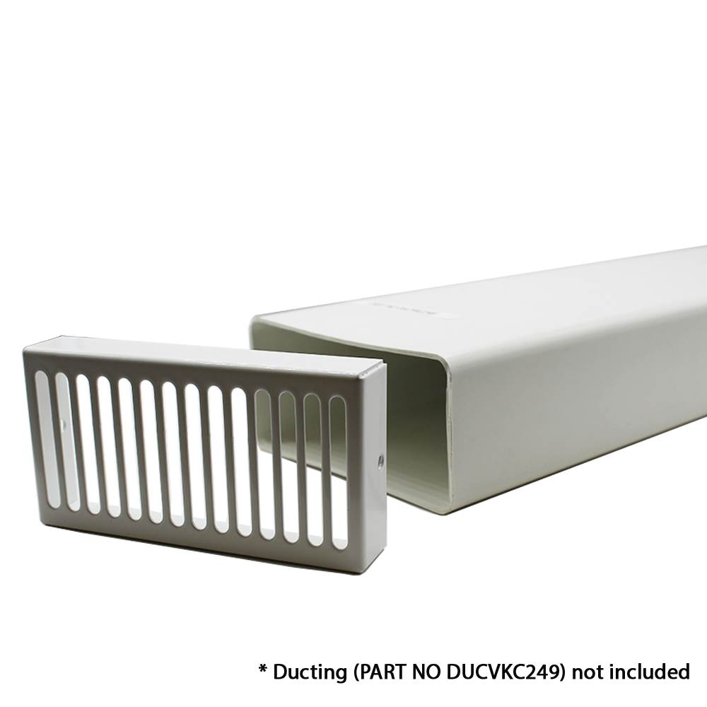 White Metal Grille  Plate For Spigot And Ducting
