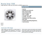 Airflow Aura-Eco 150B Fan - 150mm Basic