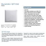 Airflow Quietair QT150HT 150mm Extractor Fan with Adjustable Humidistat And Timer