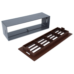 204 X 60mm Airbrick With Surround Brown