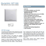 Airflow Quietair QT100B 100mm Standard Extractor Fan