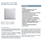 Airflow Quietair QT100HT 100mm Extractor Fan with Humidistat And Timer