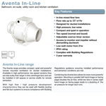 Aventa AV100 - 100mm In-Line Mixed Flow Fan (9041085)